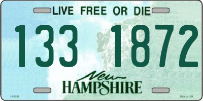 NH license plate 1331872