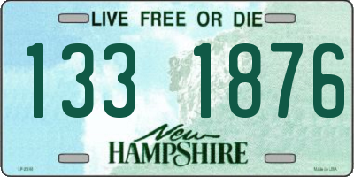 NH license plate 1331876