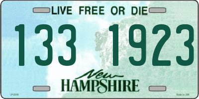 NH license plate 1331923