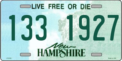 NH license plate 1331927