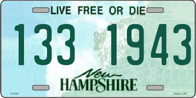 NH license plate 1331943