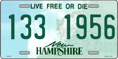 NH license plate 1331956