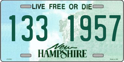 NH license plate 1331957
