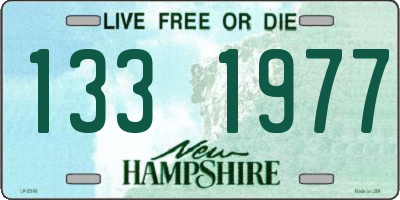 NH license plate 1331977