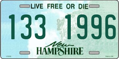 NH license plate 1331996