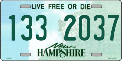 NH license plate 1332037