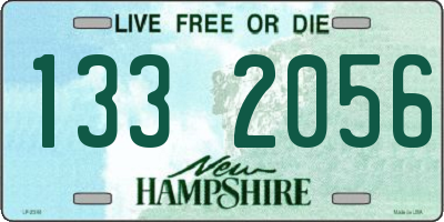NH license plate 1332056