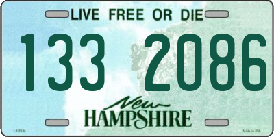 NH license plate 1332086