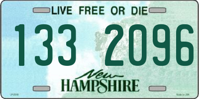 NH license plate 1332096