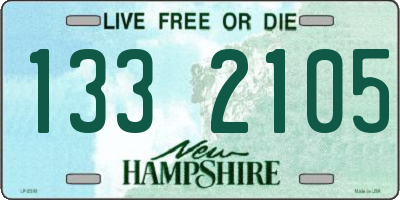 NH license plate 1332105
