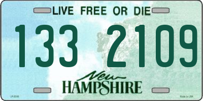 NH license plate 1332109