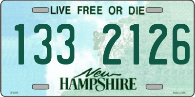 NH license plate 1332126