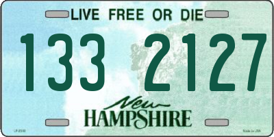 NH license plate 1332127