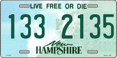 NH license plate 1332135