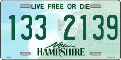 NH license plate 1332139