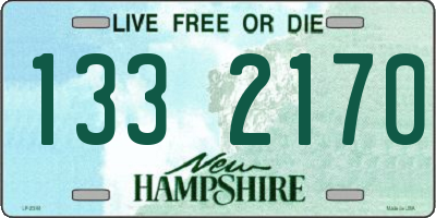 NH license plate 1332170