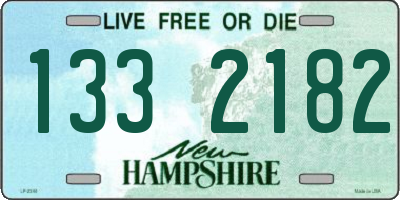 NH license plate 1332182