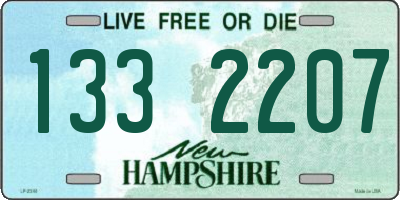 NH license plate 1332207