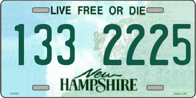 NH license plate 1332225