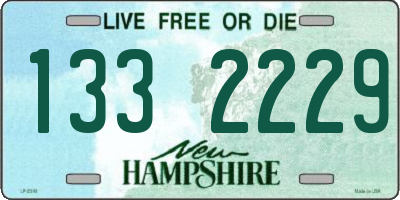 NH license plate 1332229