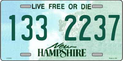 NH license plate 1332237