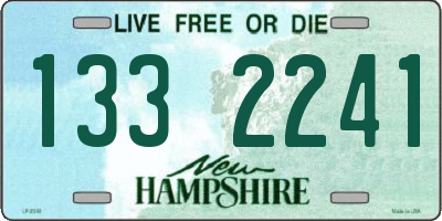 NH license plate 1332241