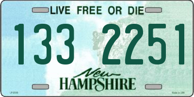 NH license plate 1332251