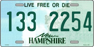 NH license plate 1332254
