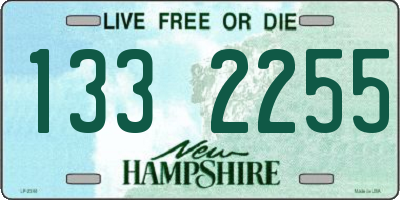 NH license plate 1332255