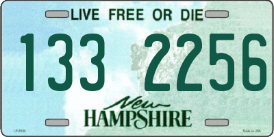 NH license plate 1332256