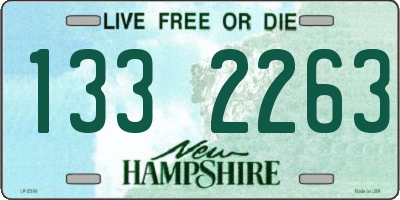 NH license plate 1332263
