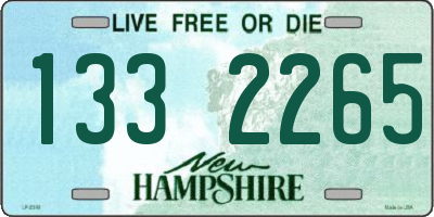 NH license plate 1332265