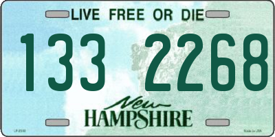 NH license plate 1332268