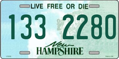 NH license plate 1332280