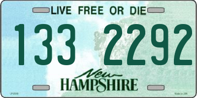 NH license plate 1332292