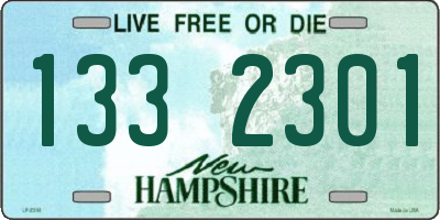 NH license plate 1332301