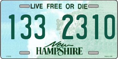 NH license plate 1332310