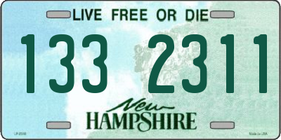 NH license plate 1332311