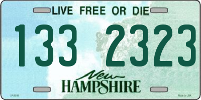 NH license plate 1332323