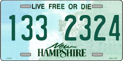 NH license plate 1332324