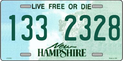 NH license plate 1332328