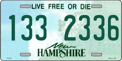 NH license plate 1332336