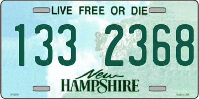 NH license plate 1332368