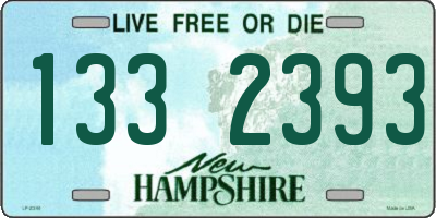 NH license plate 1332393