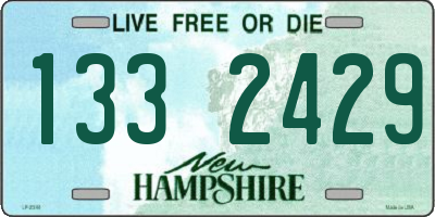 NH license plate 1332429
