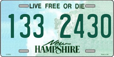 NH license plate 1332430