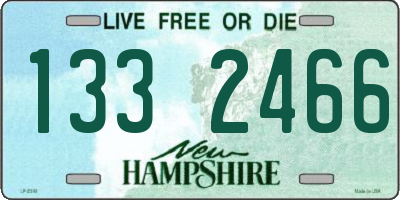 NH license plate 1332466