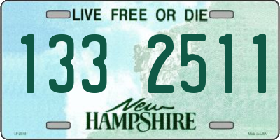 NH license plate 1332511