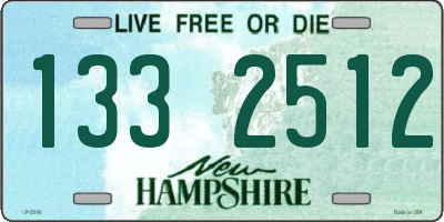 NH license plate 1332512