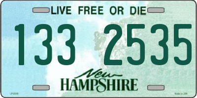 NH license plate 1332535